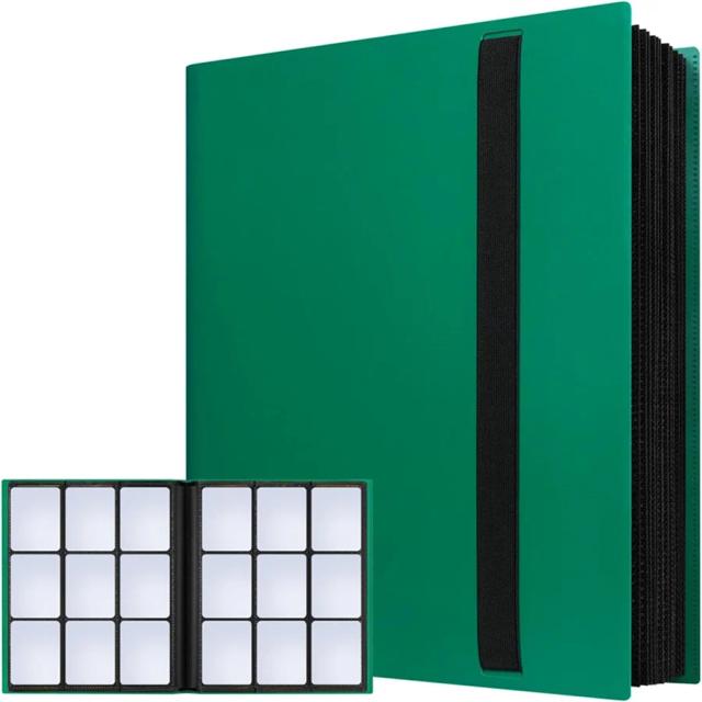Binder para Cartas de Jogo e Esportes com 20 Folhas e 360 Bolsos para Futebol e Basquete