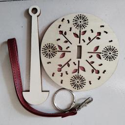 Suporte De Fio De Madeira Spinning Com Alça De Pulso, Ferramentas De Tricô, Acessórios De Crochet, Costura DIY, Carretel De Rosca, Enrolador De Bola De Lã - Image 6