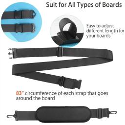 Ajustável Surfboard Shoulder Carry Sling, Stand Up Paddleboard Strap, Surf Fins, Wakeboard, Surf e Kayak - Image 2