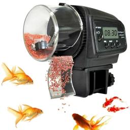 Temporizador automático do aquário com LCD, alimentador do tanque de peixes, alimentador do alimento da lagoa, alimentação automática - Image 1