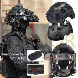 Airsoft capacete tático Headset, Paintball óculos e máscara, alumínio liga capacete, sinal de luz, bateria Pouch, L4G24, modelo NVG - Image 4