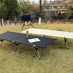 Ultraleve portátil dobrável Camping Bed, alta e baixa, dupla utilização, ao ar livre praia viagem tenda, tenda dormir, Berços de pesca - Image 4