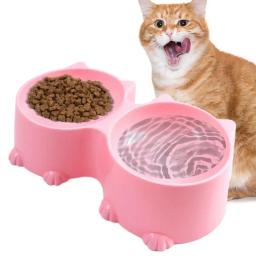 Alimentador de alimentos duplo elevado para animais de estimação, suporte elevado para gato, cachorro e gatinho, bacias d'água, alimentação para animais de estimação, suprimentos e acessórios - Image 2