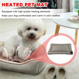 Cobertor De Aquecimento Elétrico Para Animais De Estimação, Pet Heating Pad, Temperatura Ajustável, Cobertores Deeds e Canil - Image 5