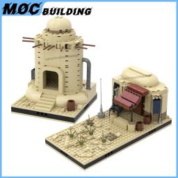 MOC-Modular Model Building Blocks, Famosa Cena De Série De Filme, Desert House, Pub, DIY Montagem De Tijolos, Brinquedos Criativos, Coleção Presentes - Image 6