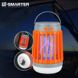 Lâmpada elétrica do assassino do mosquito, Luz UV, Bug Zapper Trap, Carregamento solar, Mata-moscas recarregáveis, Assassino do inseto, Verão - Image 4