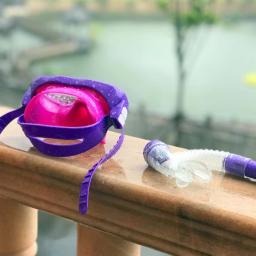 Conjunto snorkel infantil para crianças Máscaras mergulho com tubo snorkel seco - Image 4