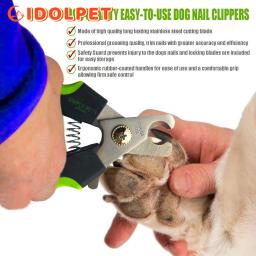 Dog Nail Clippers com guarda de segurança Cat Dog Nail Trimmers Pet Nail Clippers Lâminas afiadas Adequado para cães de médio porte Gatos - Image 5