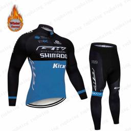 Conjunto de camisa de ciclismo de lã térmica, terno de bicicleta profissional, roupas de bicicleta de montanha, roupas esportivas de inverno - Image 6
