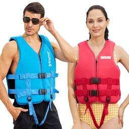 Colete salva-vidas portátil de neoprene para adultos e crianças, esportes aquáticos, pesca, caiaque, surfe, natação, moda, 2023 - Image 3