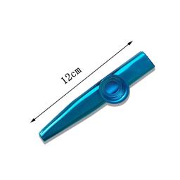 Lightweight Metal Kazoo Flauta para iniciantes, instrumento musical portátil, amantes, instrumento de sopro, design simples, venda quente, 1pc - Image 3