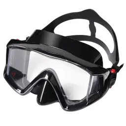 Máscara de natação anti-nevoeiro, adequada para adultos, mergulho, óculos de mergulho com snorkel com lente PC - Image 3