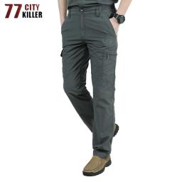 Calças soltas, respirável de secagem rápida masculina, calça tática militar, casual com elástico na cintura, verão - Image 3