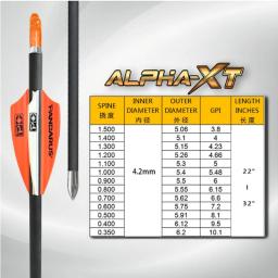 PANDARUS-Pure Carbon Archery Arrow Shaft, Alpha-X Series, Correias, ID 4.2mm, Correias-+ 0,006, SP400-SP1000, 12pcs - Image 3