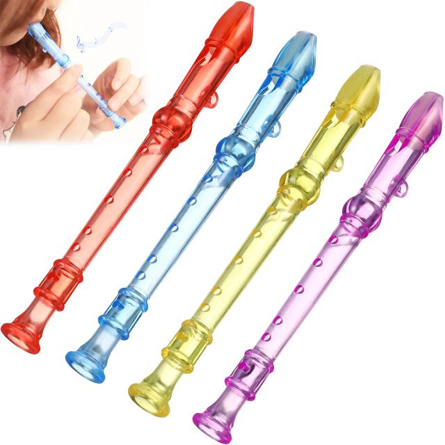 Conjunto de 12 Gravadores Soprano para Crianças - Brinquedos Musicais Divertidos para Bebês e Crianças