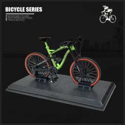 1:10 mini modelo de bicicleta de liga brinquedo dedo mountain bike bolso diecast simulação metal corrida engraçado crianças brinquedos para crianças - Image 1