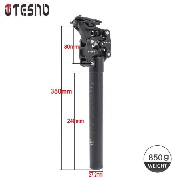 TESNO Espigão de Selim Conta-Gotas com Suspensão MTB 50mm