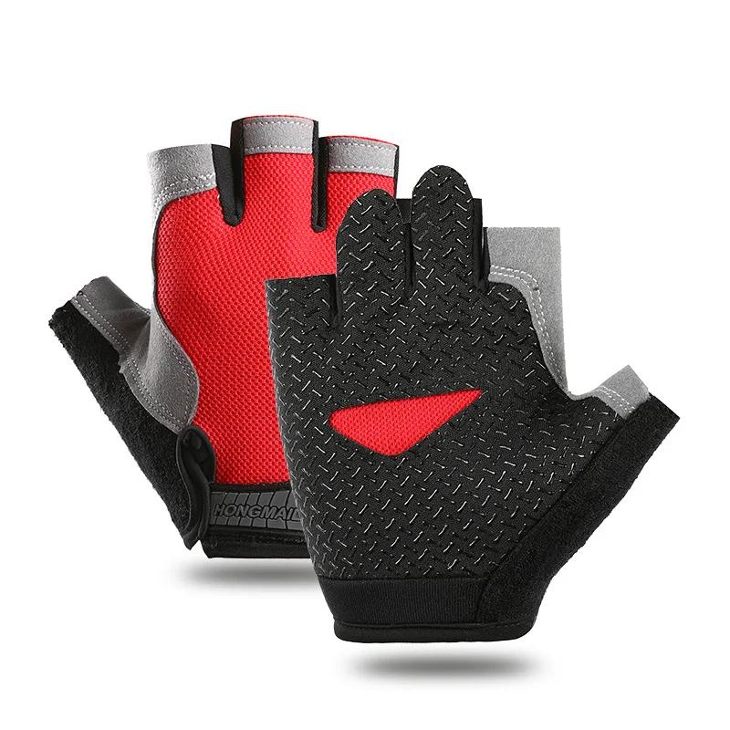 Luvas de ginástica sem dedos para mulheres, homens, ciclismo, motocicleta, levantamento de peso, fitness, bmx, mtb, acessórios de bicicleta - Image 1