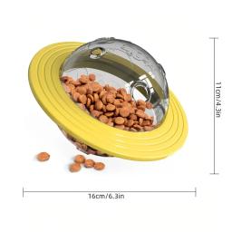 Dispositivo de alimentação bola resistente à mordida para cães, alimentação lenta interativa, auto alta brinquedos, frisbee, frisbee, vazamento - Image 5