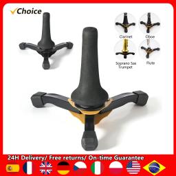 Suporte de tripé dobrável portátil, antiderrapante, acessórios para instrumentos de sopro, adequado para clarinete, trompete, flauta, oboé, saxofone - Image 1