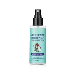 Não mastigar spray amargo para animais de estimação, parar de mastigar, morder, lamber, móveis, uso interior e exterior, Pet Behavior - Image 1