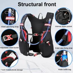 Trail Running Mochila Ultra-Leve, 5L, Colete de hidratação, respirável, ciclismo, escalada ao ar livre, caminhadas, bolsa de ciclismo - Image 2