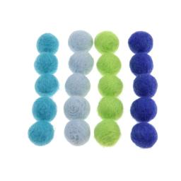 Bola de feltro de lã para decoração, guirlanda de festa de feltro de 15mm/20mm, decorações de casamento, brinquedos para crianças, decoração de casa divertido, presentes de natal e costura artesanal com 10 peças - Image 3