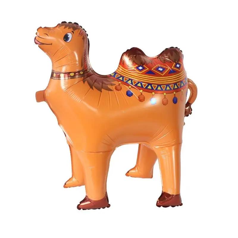 4d balões de alumínio para decoração de aniversário, balões animais selva, deserto, alpaca e camelo tema, brinquedos para casa - Image 1