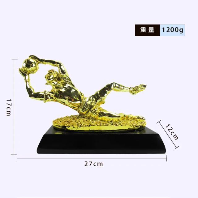 Troféu Personalizado de Bola de Ouro em Galvanoplastia para Fãs de Futebol - Lembrança Ideal para Colecionadores e Atletas