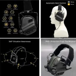 EARMOR-M31 MOD4 Caça e Tiro Oculares, Auscultadores Eletrônicos Proteção Auditiva, Protetores Oculares - Image 5