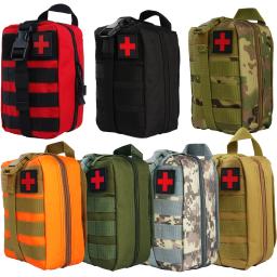 Kit de primeiros socorros de sobrevivência, recipiente de viagem, pano oxford, à prova d'água, pacote de cintura tático, escalada ao ar livre, equipamento de acampamento, bolsa segura - Image 2