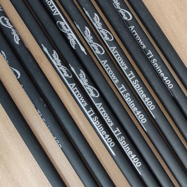 Setas de Carbono Spine 400 para Tiro com Arco e Caça - 16" a 22", 3 Peças, OD 8.8mm com Eixos e Parafusos para Besta