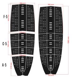 Ananas Surf Tração Cidade Onda Rio Piscina Kite Surfboard Deck Tapetes Pads Set EVA Antiderrapante Tração Frente Tail Grip Pad - Image 6