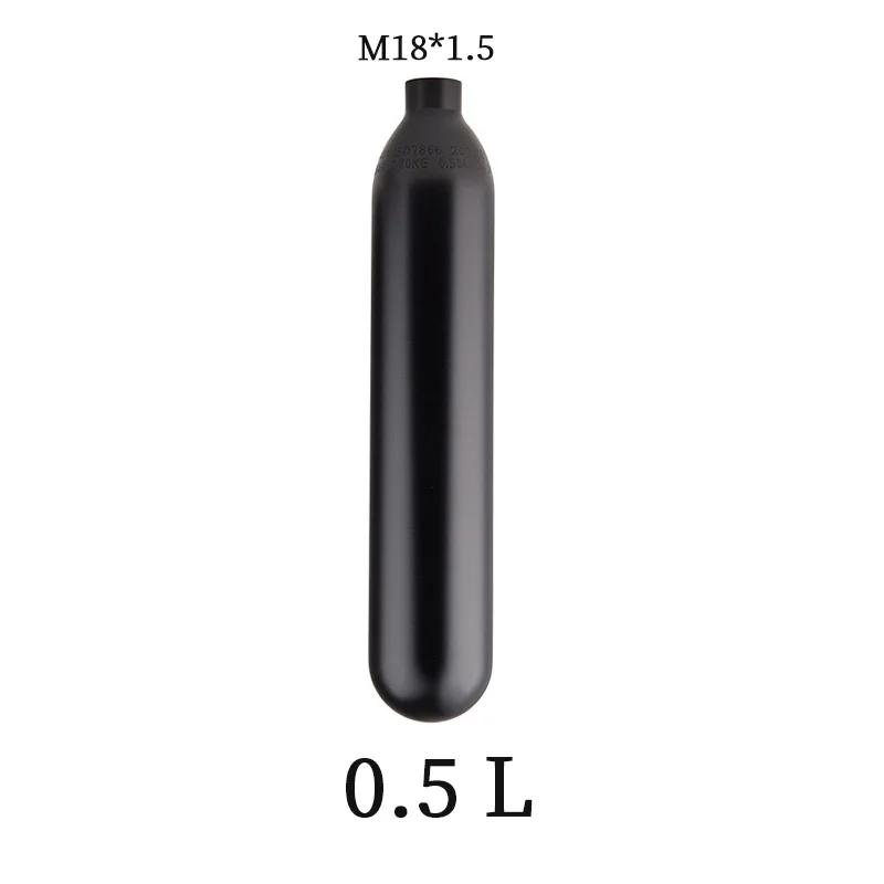 Cilindro de Gás HPA para Aquário e Mergulho Paintball, Adaptador, Válvula Reguladora, Sodastream, Tanque de Ar, 0.5L, 200BAR, 3000PSI, 160 a 3000PSI - Image 1