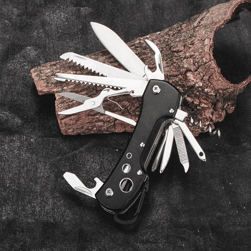 Aço Multitool 420: Canivete Dobrável Suíço, Ideal para EDC e Acampamentos