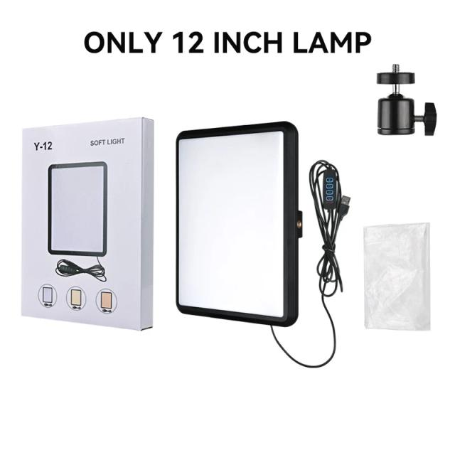 Luz de Vídeo LED Profissional com Tripé e Controle Remoto para Iluminação de Estúdio e Fotografia ao Vivo