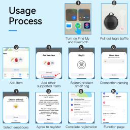 Smart Key Finder Locator, dispositivo de rastreamento GPS, Bluetooth, Tag Anti-Lost, lembrete de alarme, trabalhar com a Apple Find My for Pets - Image 6