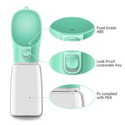 Garrafa de água portátil para cão, comida e água, alimentador, tigela para viagens ao ar livre - Image 4
