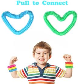 8 pacote grandes tubos pop brinquedos sensoriais para alívio da ansiedade do estresse para crianças adultos aprendendo brinquedos crianças tubo estiramento - Image 5