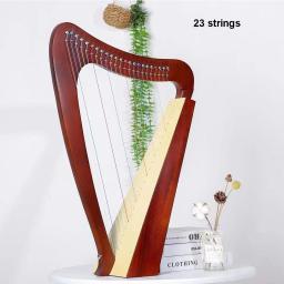 Harpa 19 23 cordas meia chave lira harpa instrumento musical de mogno de alta qualidade 19 23 cordas lira harpa instrumento musical - Image 2
