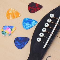 Palhetas de guitarra multi-cor, acessórios do instrumento para guitarra elétrica acústica, amantes do baixo, 1 peças. - Image 4