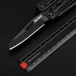 Xiaomi-NexTool Black Knight Ferramentas de acampamento multifunções, faca de sobrevivência ao ar livre, alicate dobrável, tesoura, kit de ferramentas multiferramenta de mão - Image 4