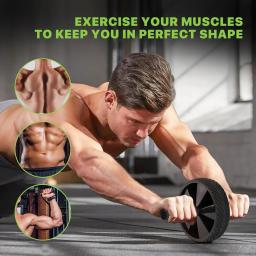 Roda de rolo abdominal, equipamento de treino abdominal para treinamento de força abdominal e central, rodas de exercício para academia em casa, equipamentos de fitness - Image 2