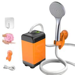 Tomshoo-chuveiro portátil para camping, chuveiro de viagem, chuveiro portátil para a cabeça, bomba de água ao ar livre, caminhadas, bicicleta, lavagem de carro - Image 2