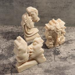 Amor Casal Retrato Silicone Vela Molde, DIY Escultura Molde Arte, Aromaterapia Gesso Moldes, Decoração Dia Dos Namorados, Amantes - Image 4