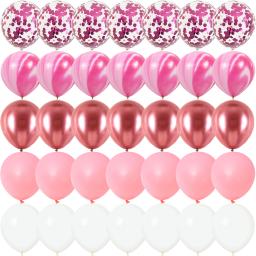 40 pçs ágata mármore confetes azul metal balões aniversário sexo revelar babyshower festa de ano novo decorações de natal - Image 2