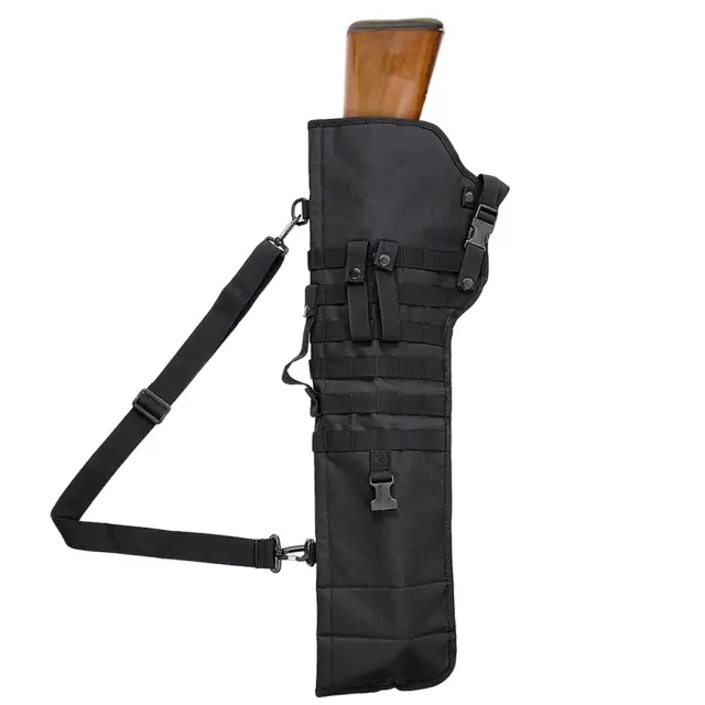 Saco de Armazenamento para Espingarda Tática com Suporte Molle e Alça de Ombro para Caça e Tiro