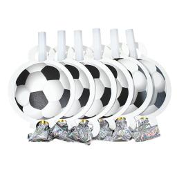 Disney esportes futebol festa de aniversário decoração copo papel branco futebol soprando dragão utensílios de mesa descartáveis - Image 4