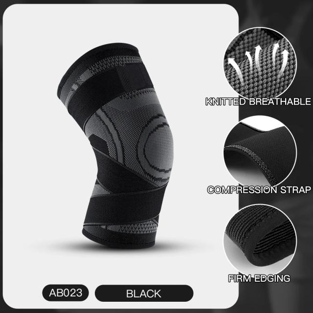 Joelheiras de Compressão Elástica para Montanhismo, Running, Basquete e Ciclismo - Proteção Ideal para Atletas