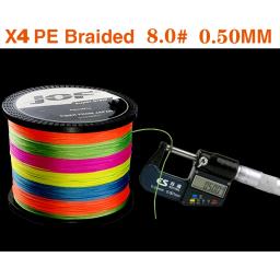 Linha de pesca forte da fibra do multifilament do japão da linha de pesca 1000m 500m 4 fios 0.10mm-0.70mm 10lb-120lb do fio trançado do pe de jof - Image 3